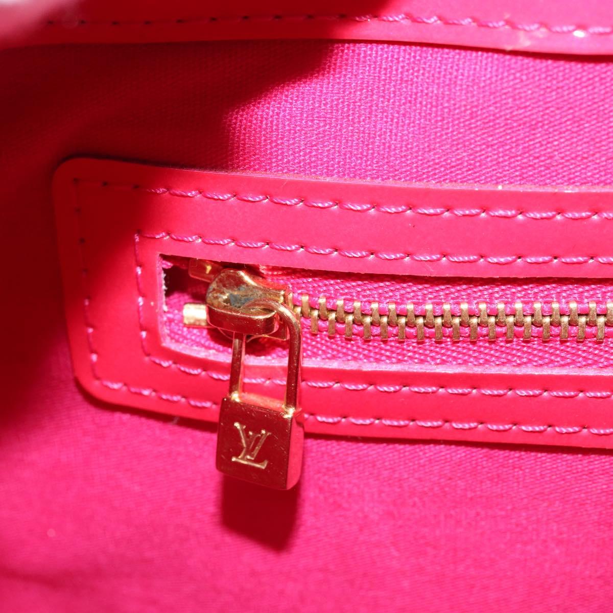 LOUIS VUITTON Monogram Vernis Wilshire PM Hand Bag Rose Pop M93643 Auth ki6536