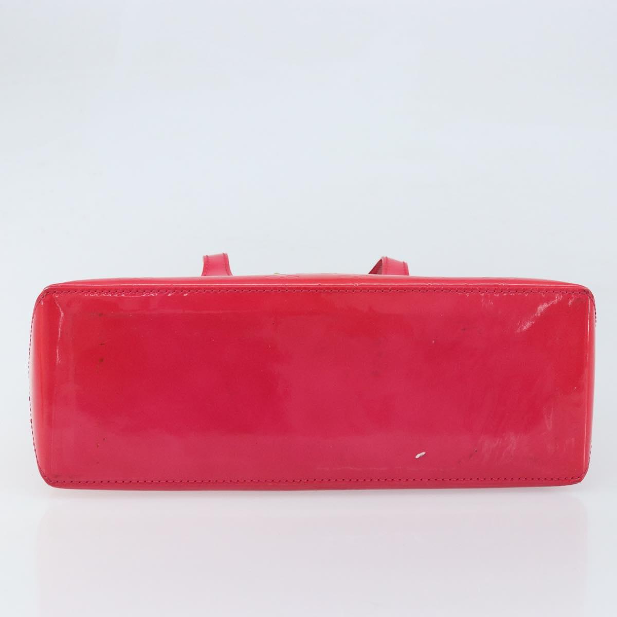 LOUIS VUITTON Monogram Vernis Wilshire PM Hand Bag Rose Pop M93643 Auth ki6536