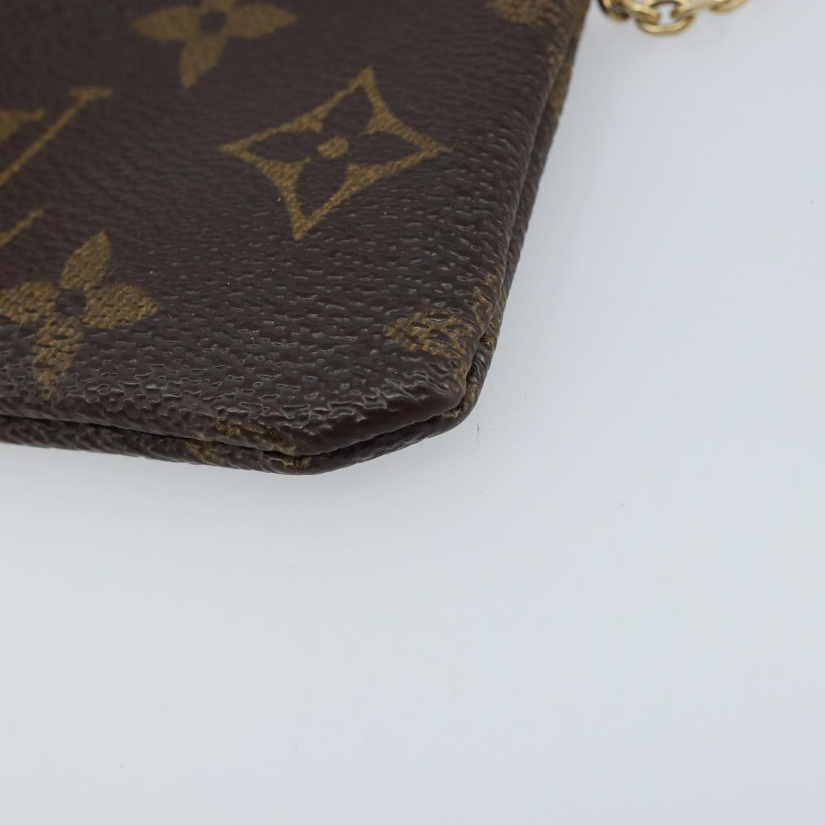 LOUIS VUITTON Monogram Pochette Cles Coin Purse M62650 LV Auth ki6542