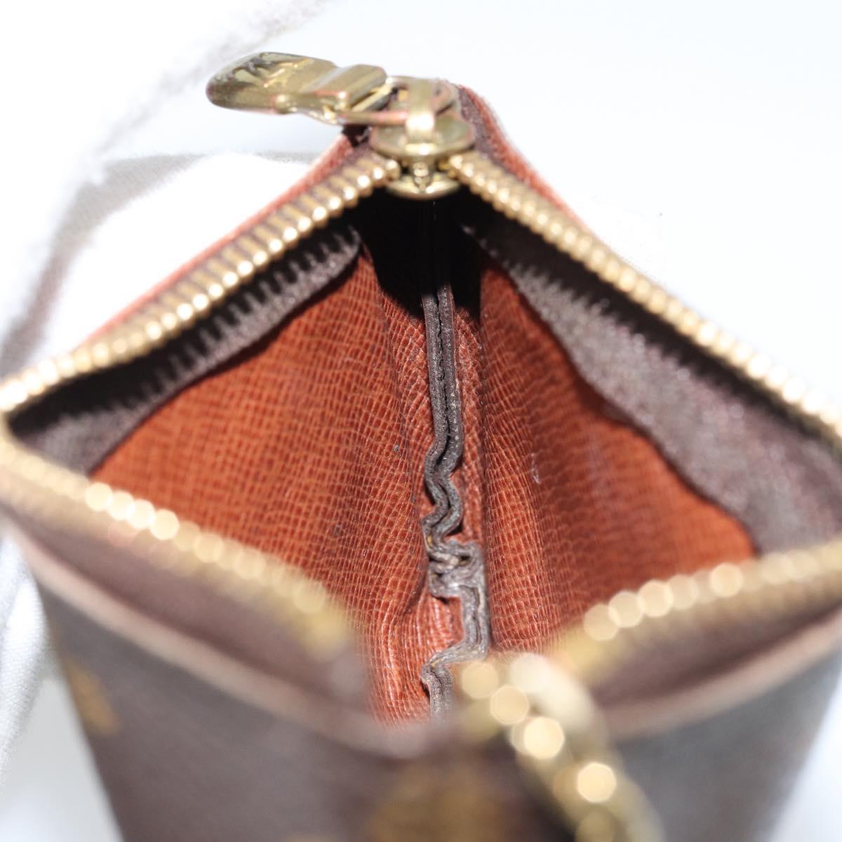 LOUIS VUITTON Monogram Pochette Cles Coin Purse M62650 LV Auth ki6542