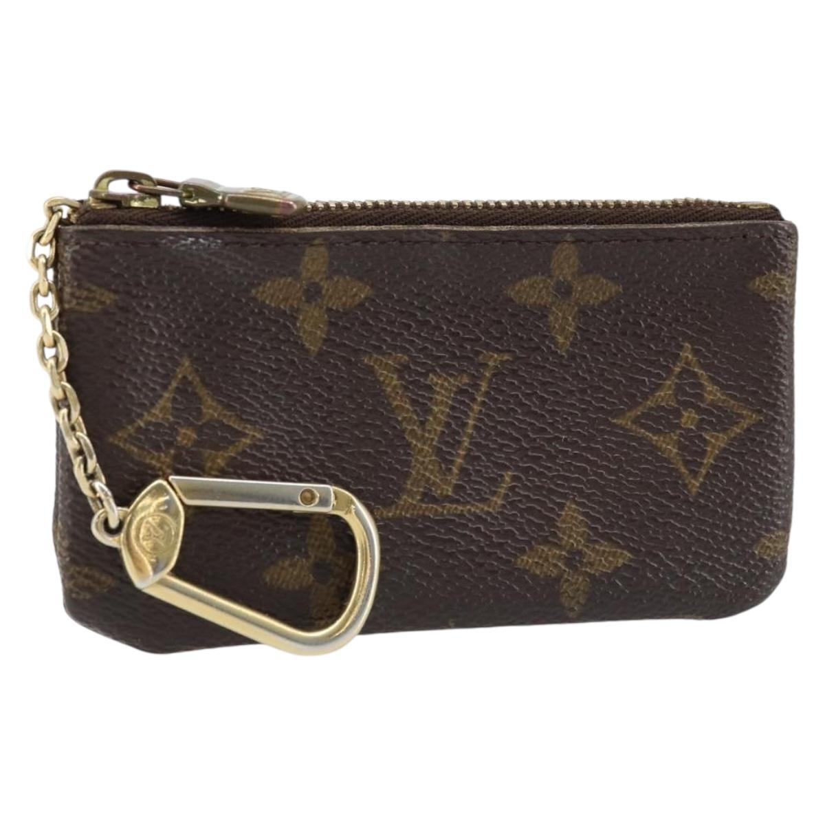 LOUIS VUITTON Monogram Pochette Cles Coin Purse M62650 LV Auth ki6542