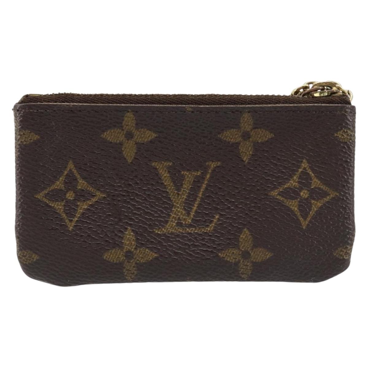 LOUIS VUITTON Monogram Pochette Cles Coin Purse M62650 LV Auth ki6542