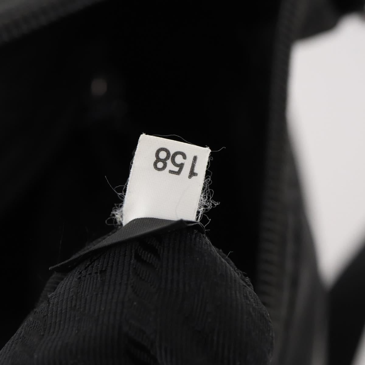PRADA Shoulder Bag Nylon Black Silver Auth ki6558