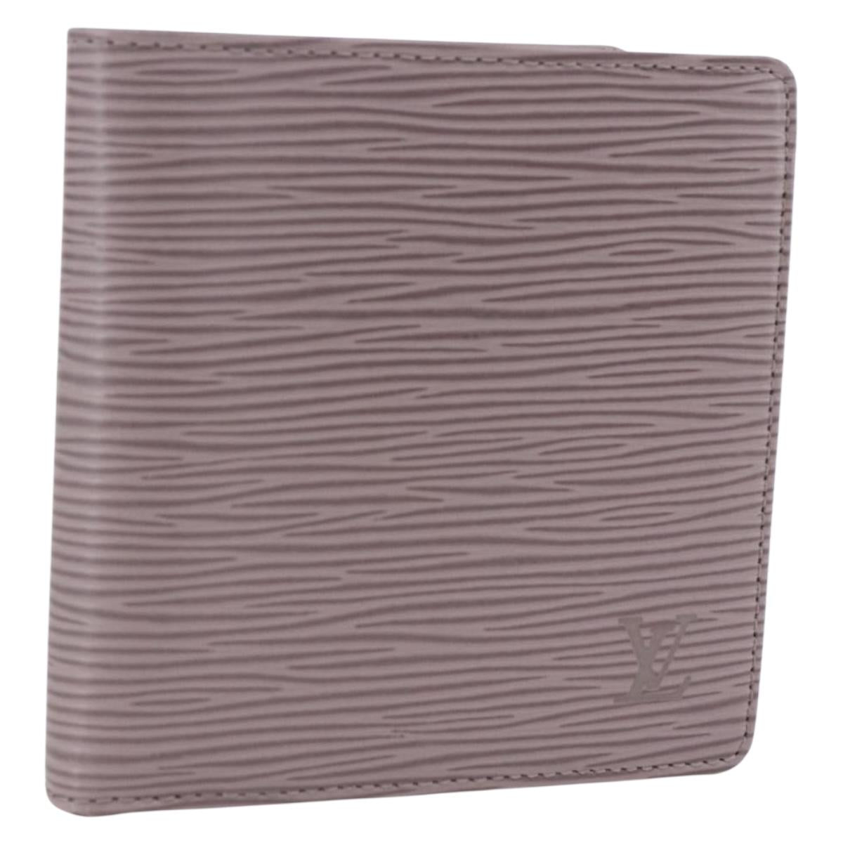LOUIS VUITTON Epi PortefeuilleMarco Bifold Wallet Lilac LV Auth ki6572M