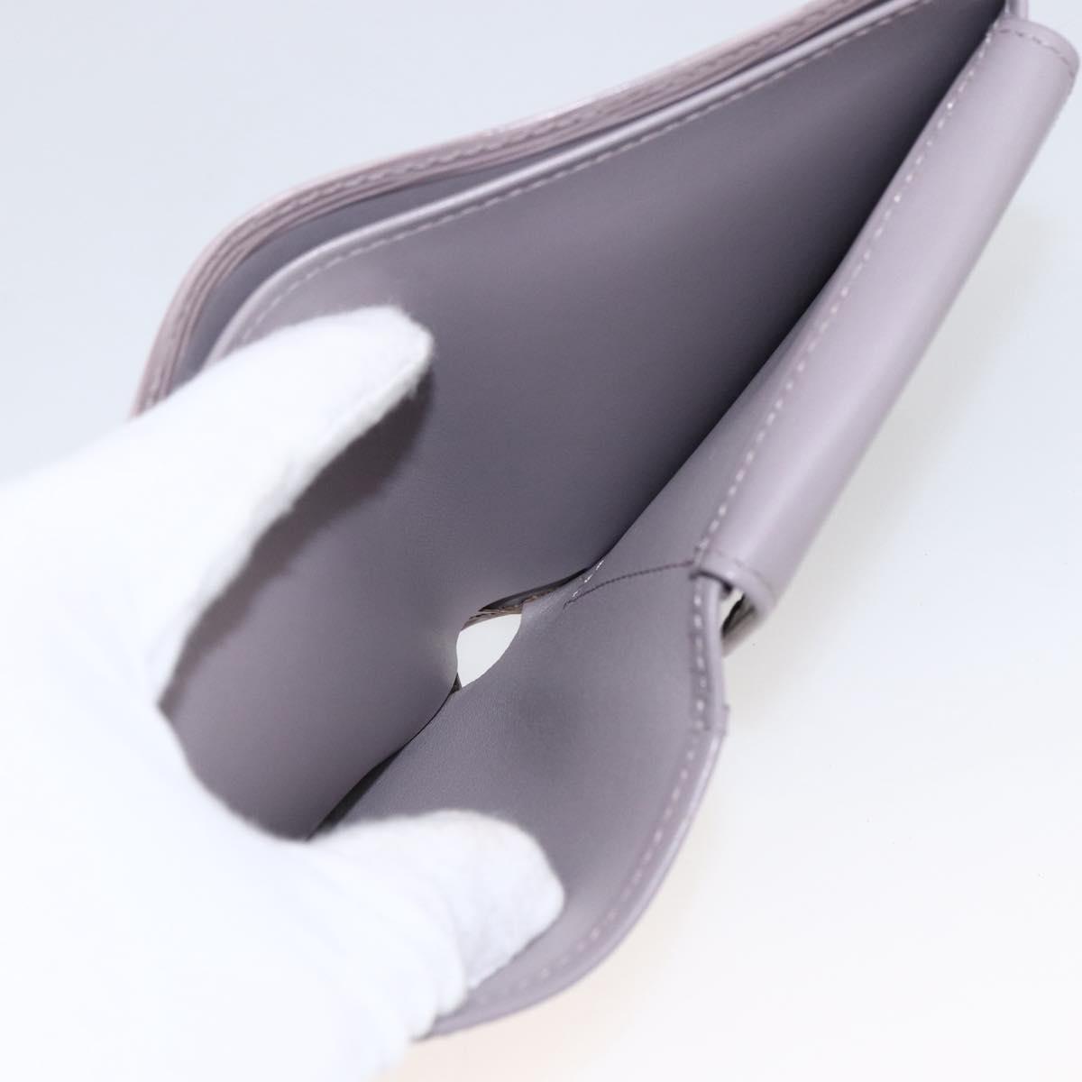 LOUIS VUITTON Epi PortefeuilleMarco Bifold Wallet Lilac LV Auth ki6572M