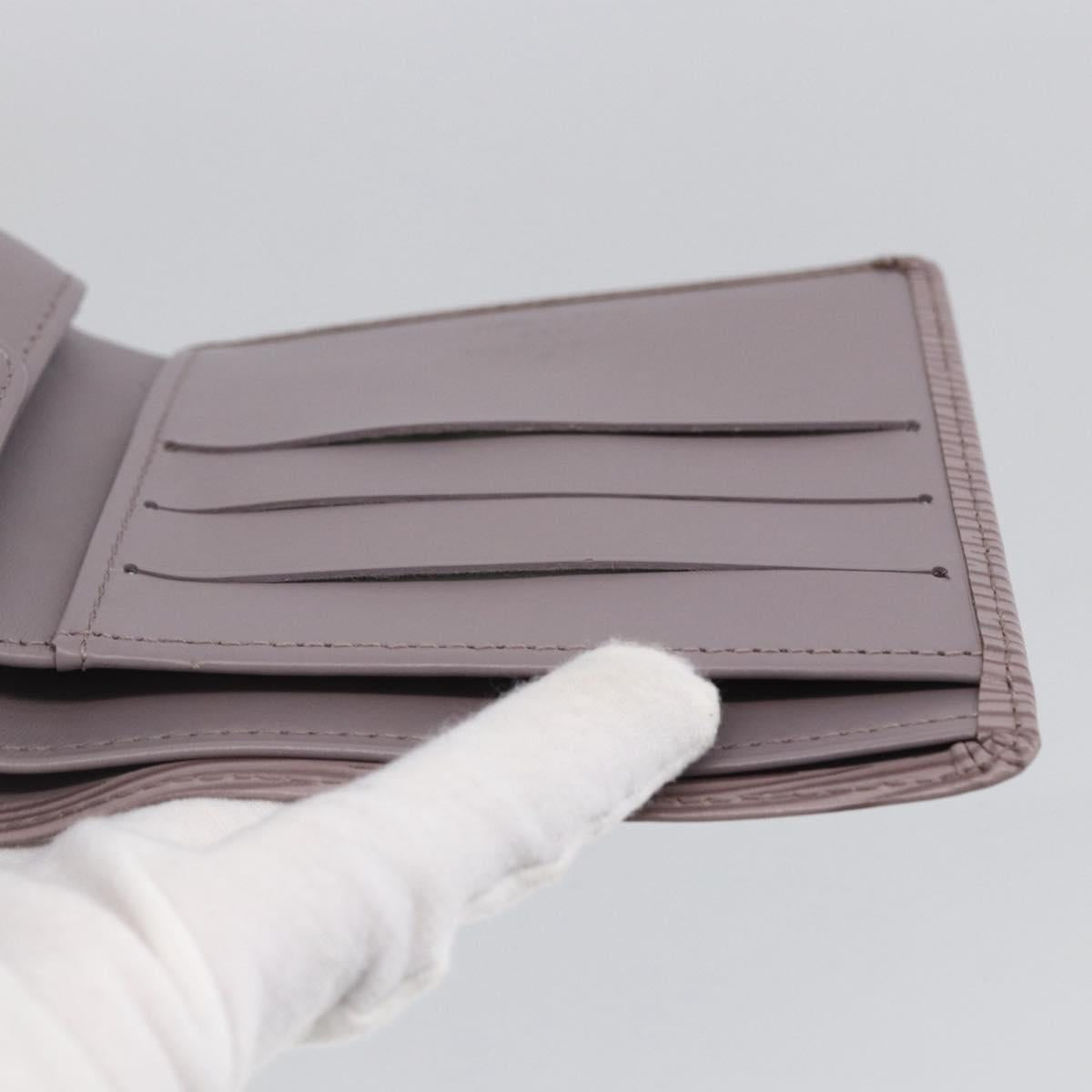 LOUIS VUITTON Epi PortefeuilleMarco Bifold Wallet Lilac LV Auth ki6572M