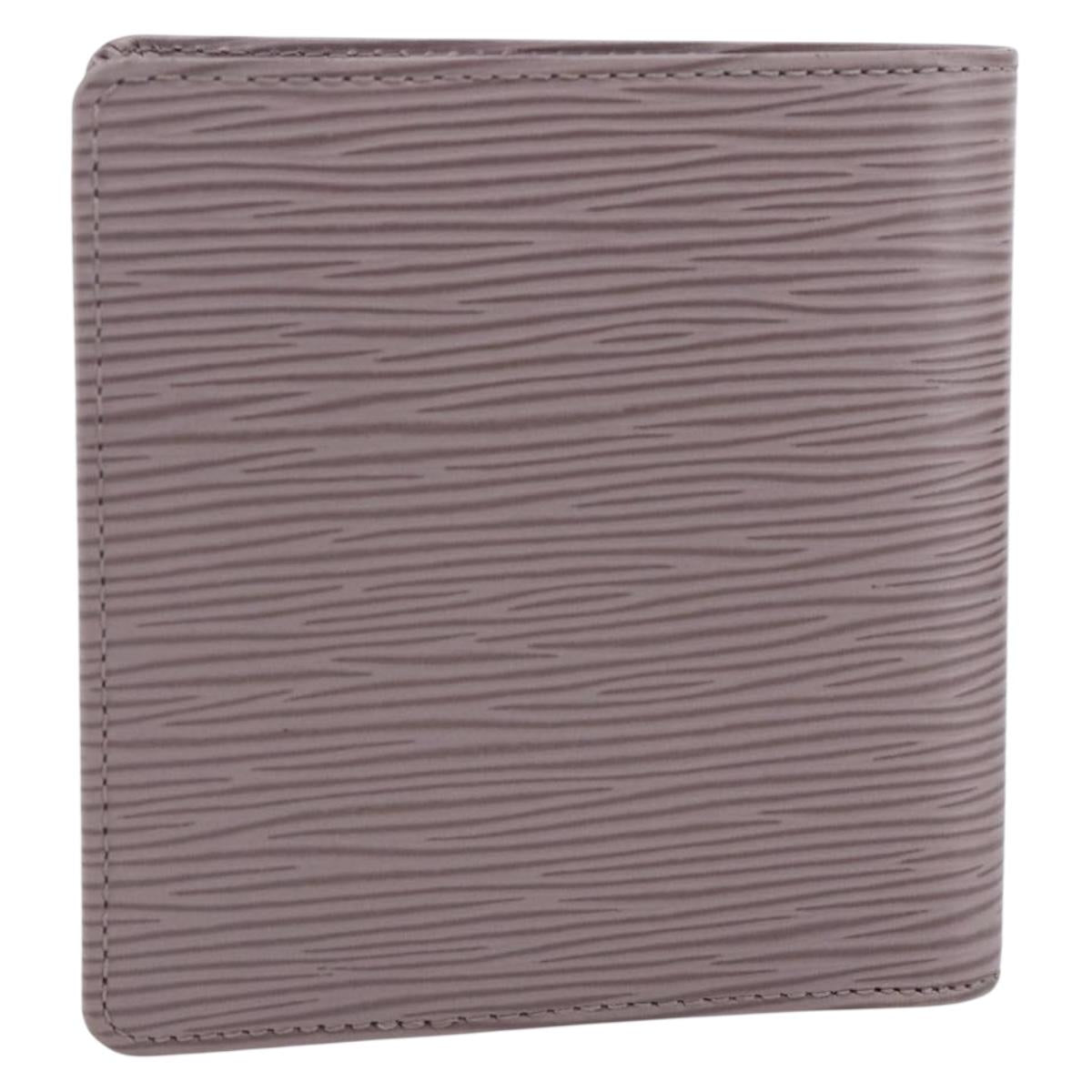 LOUIS VUITTON Epi PortefeuilleMarco Bifold Wallet Lilac LV Auth ki6572M