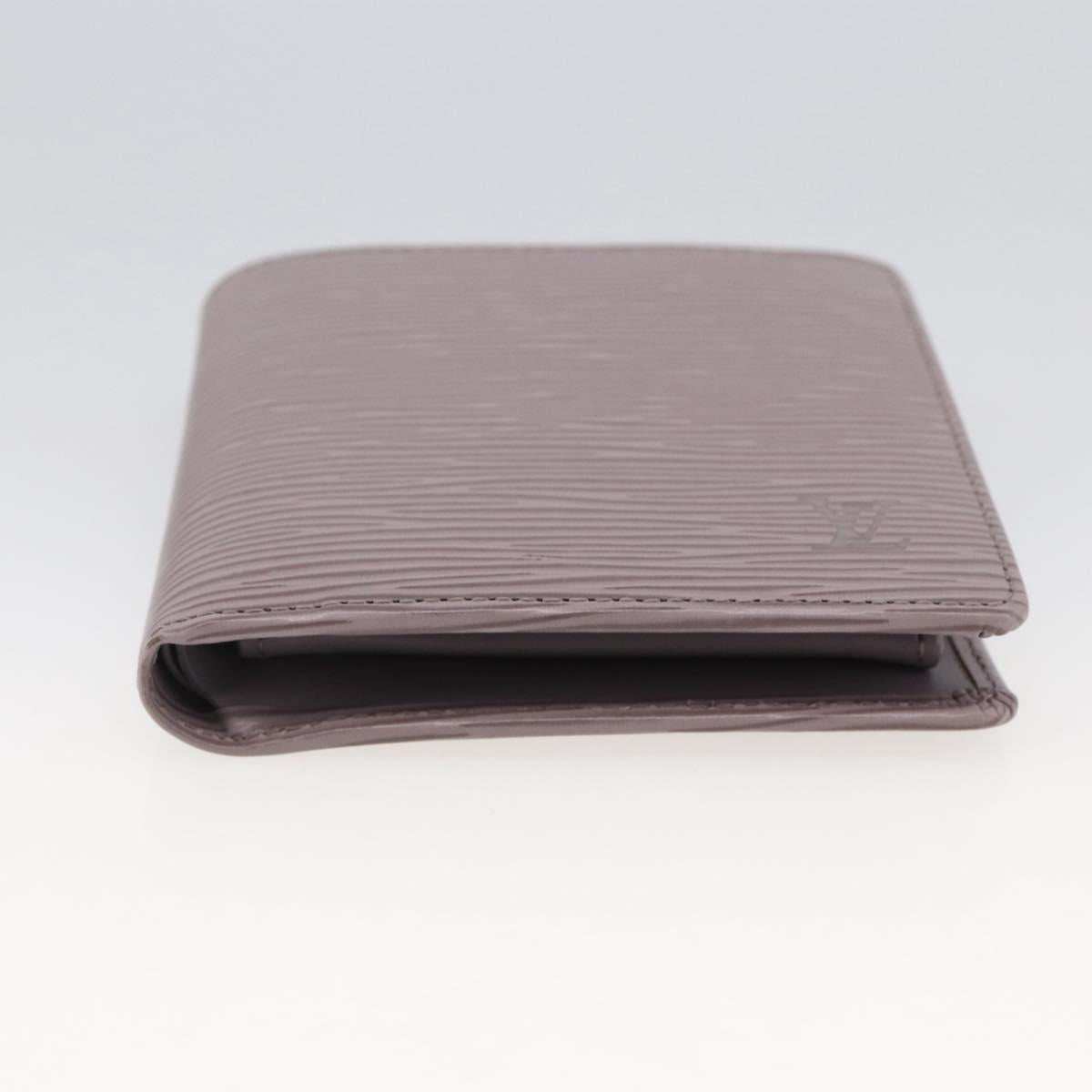 LOUIS VUITTON Epi PortefeuilleMarco Bifold Wallet Lilac LV Auth ki6572M
