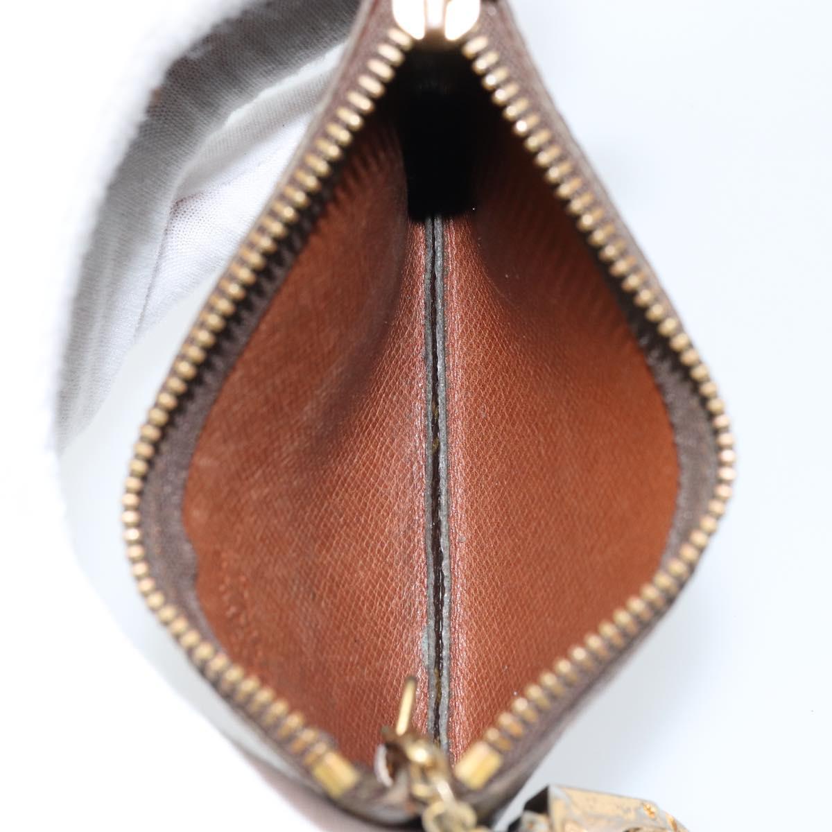 LOUIS VUITTON Monogram Pochette Cles Coin Purse M62650 LV Auth ki6575
