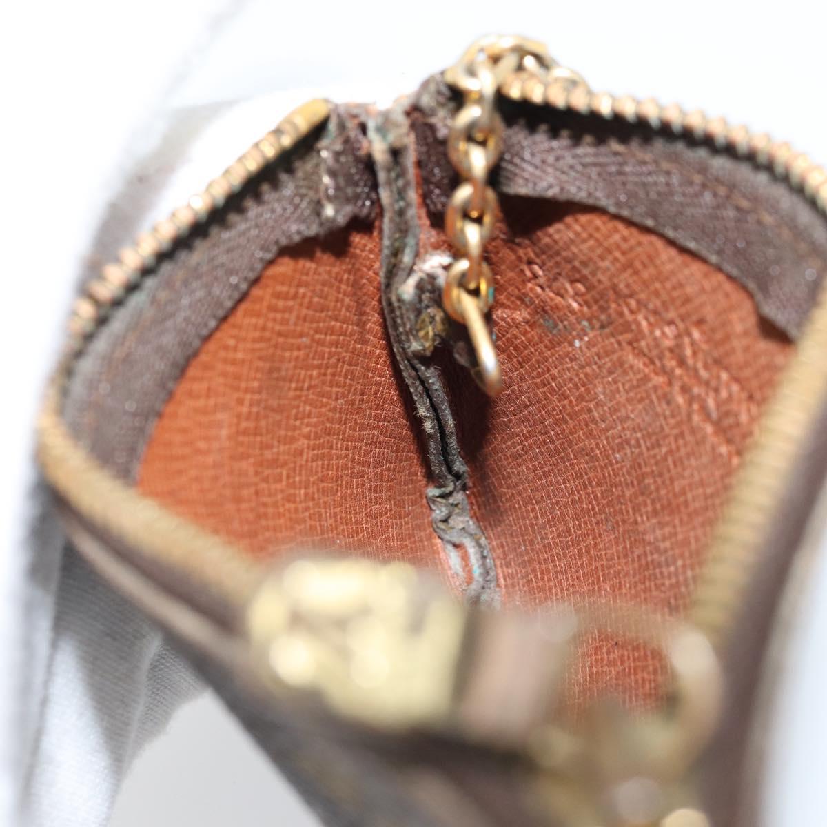 LOUIS VUITTON Monogram Pochette Cles Coin Purse M62650 LV Auth ki6575