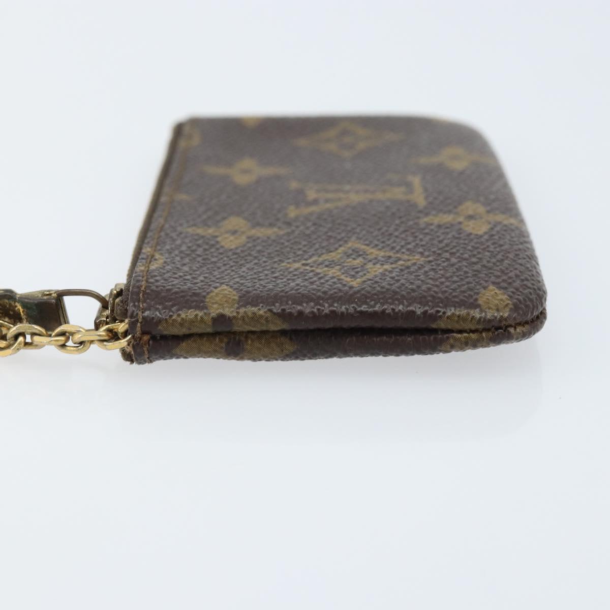 LOUIS VUITTON Monogram Pochette Cles Coin Purse M62650 LV Auth ki6575
