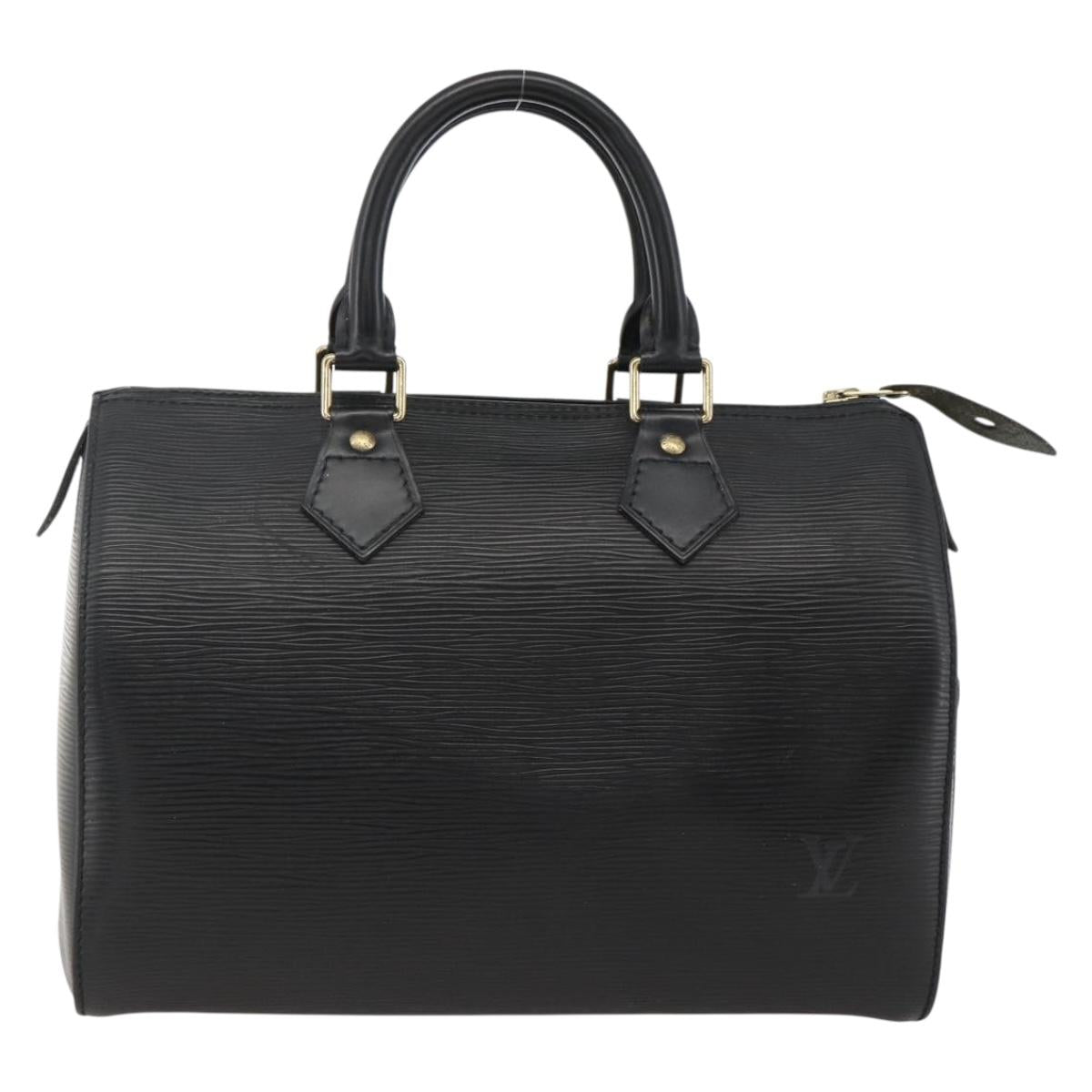 LOUIS VUITTON Epi Speedy 25 Hand Bag Black M43012 LV Auth ki6578V