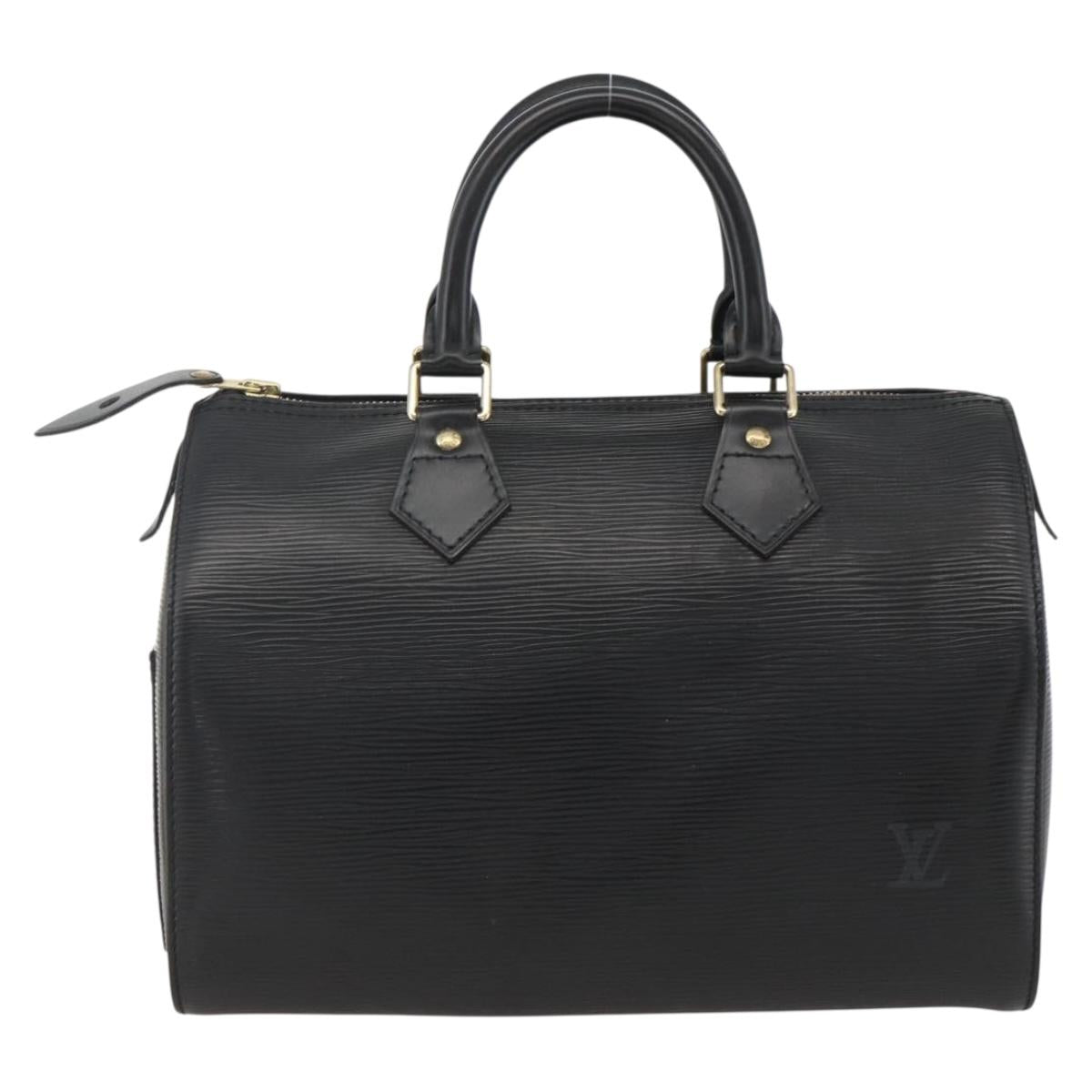 LOUIS VUITTON Epi Speedy 25 Hand Bag Black M43012 LV Auth ki6578V