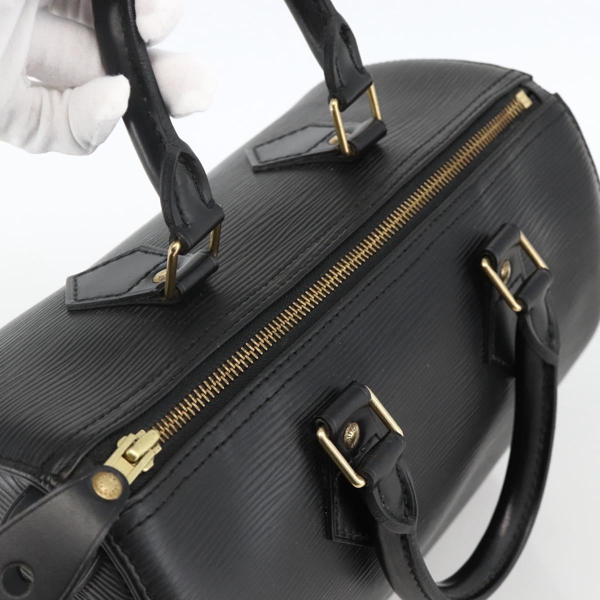LOUIS VUITTON Epi Speedy 25 Hand Bag Black M43012 LV Auth ki6578V