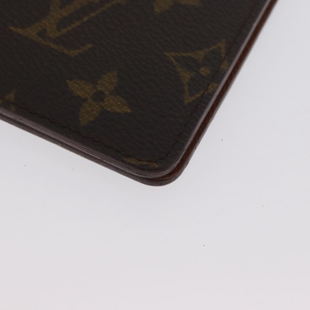 LOUIS VUITTON Monogram Agenda Bureau Day Planner Cover R20100 LV Auth ki6585