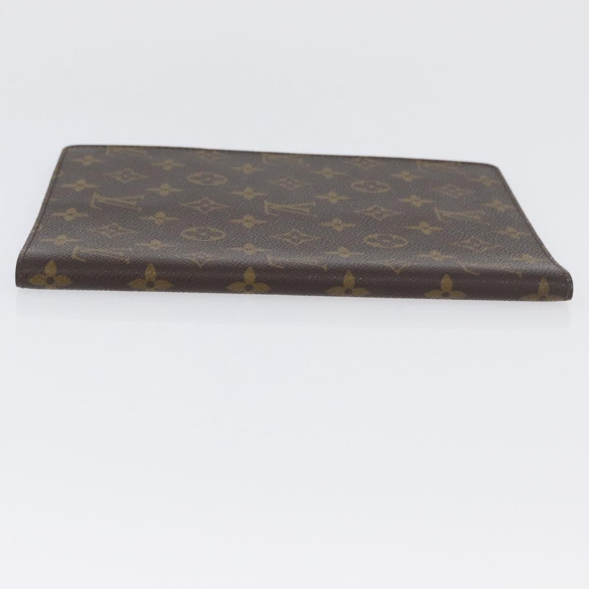 LOUIS VUITTON Monogram Agenda Bureau Day Planner Cover R20100 LV Auth ki6585