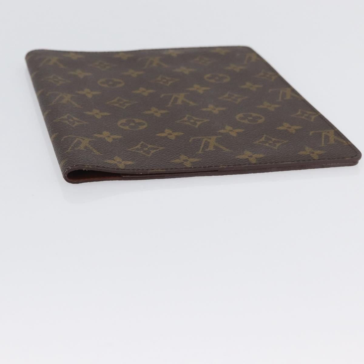 LOUIS VUITTON Monogram Agenda Bureau Day Planner Cover R20100 LV Auth ki6585