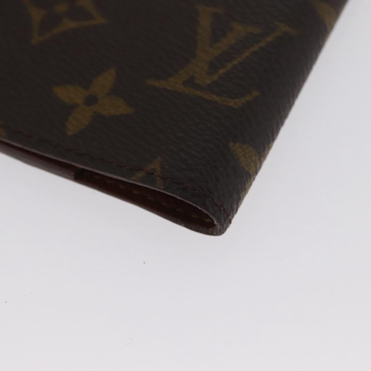 LOUIS VUITTON Monogram Agenda Bureau Day Planner Cover R20100 LV Auth ki6585