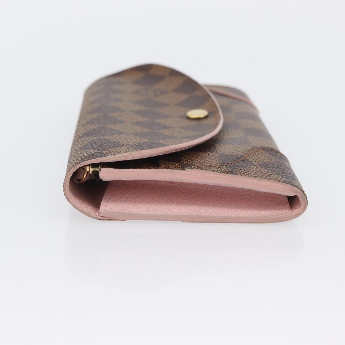 LOUIS VUITTON Damier Ebene Portefeuille Kaisa Long Wallet N61227 LV Auth ki6593