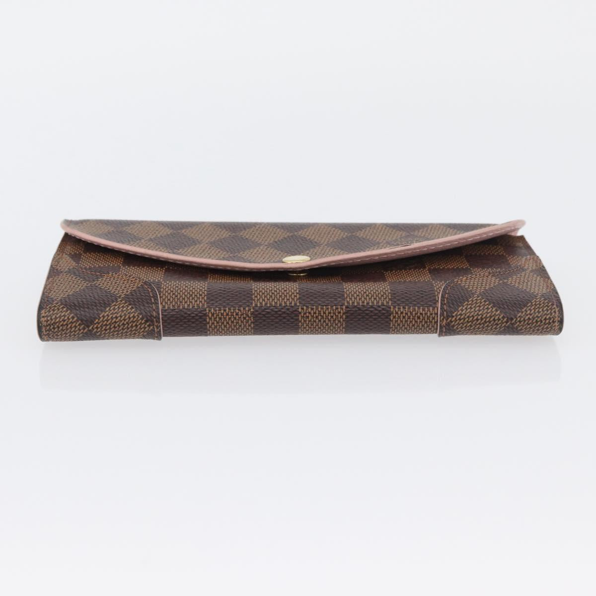 LOUIS VUITTON Damier Ebene Portefeuille Kaisa Long Wallet N61227 LV Auth ki6593