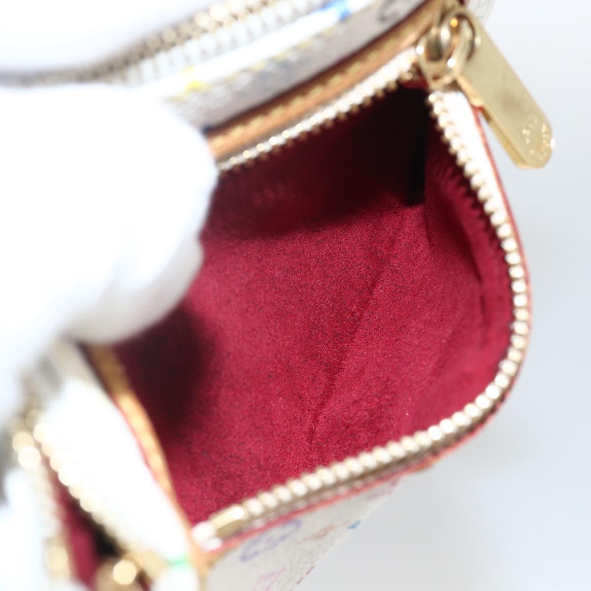 LOUIS VUITTON Monogram Multicolor Pochette MM Pouch White M60028 LV Auth ki6606A