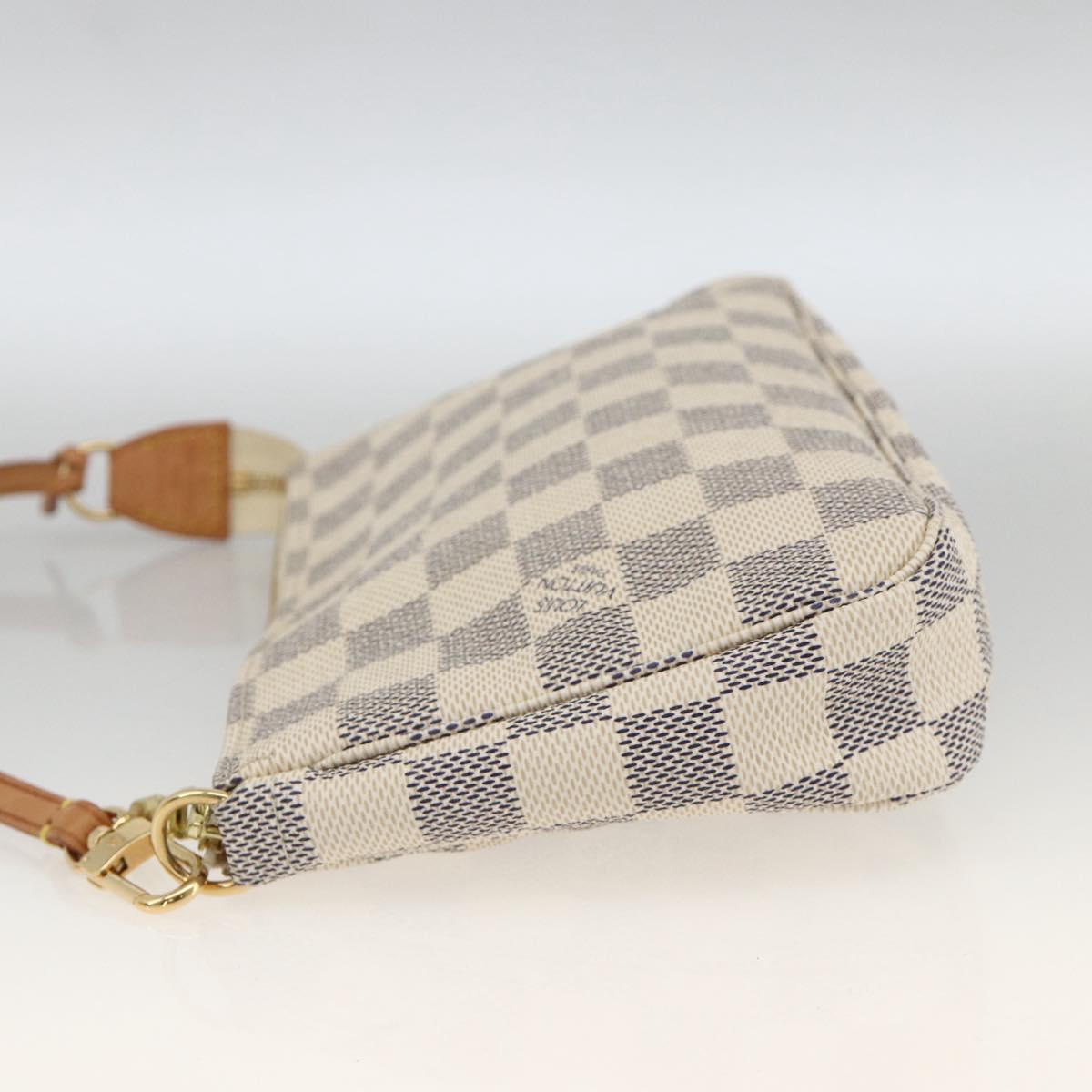 LOUIS VUITTON Damier Azur Pochette Accessoires Pouch N41207 LV Auth ki6607V