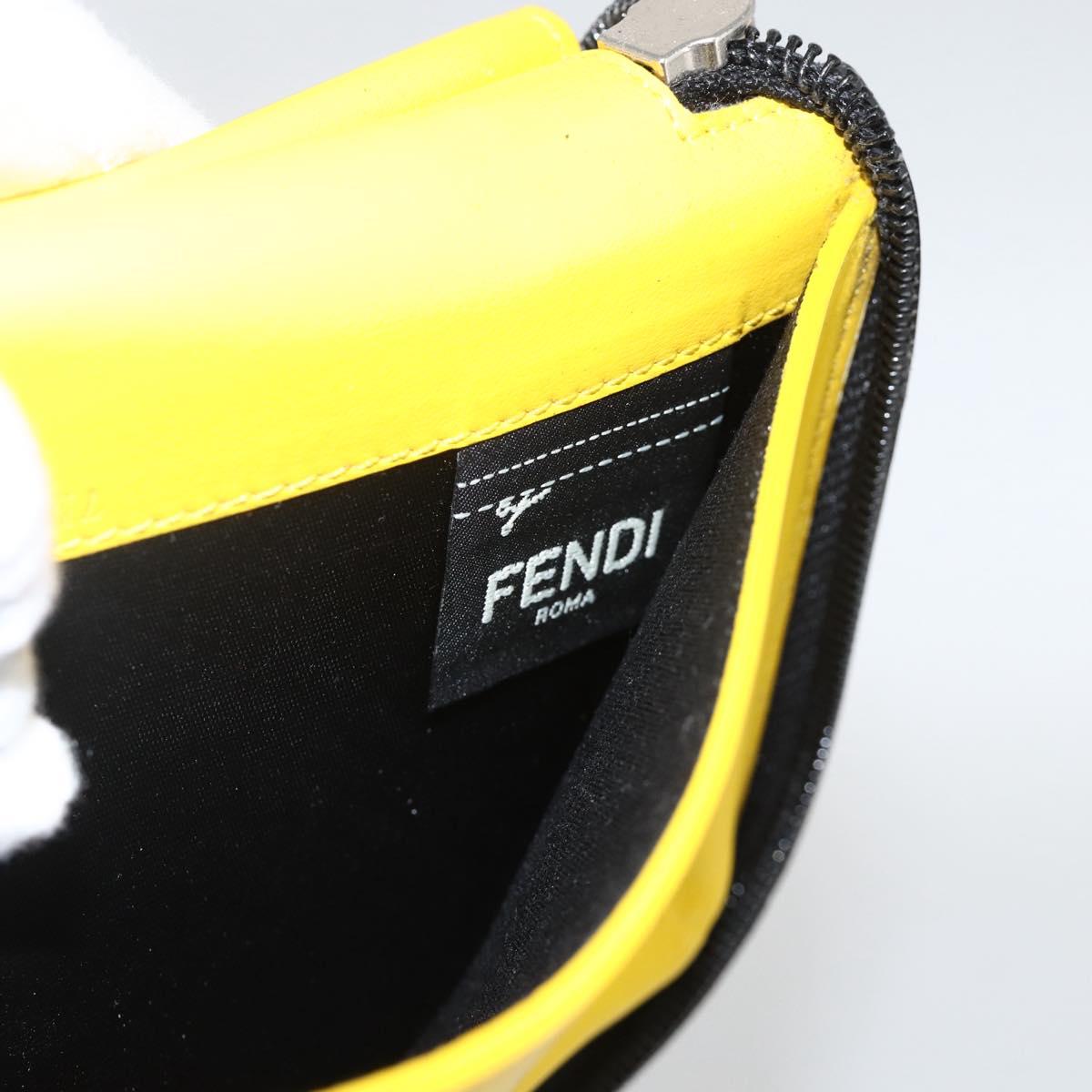 FENDI Zucca Canvas Long Wallet Black Brown Auth ki6613V