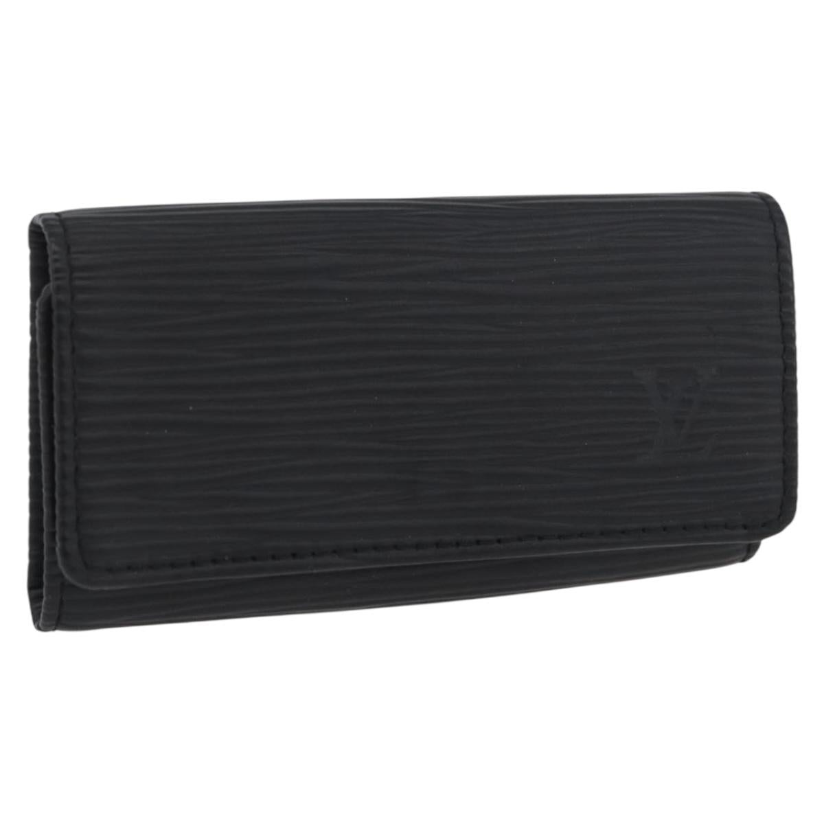 LOUIS VUITTON Epi Multicles 4 Key Case Black M63822 LV Auth ki6617