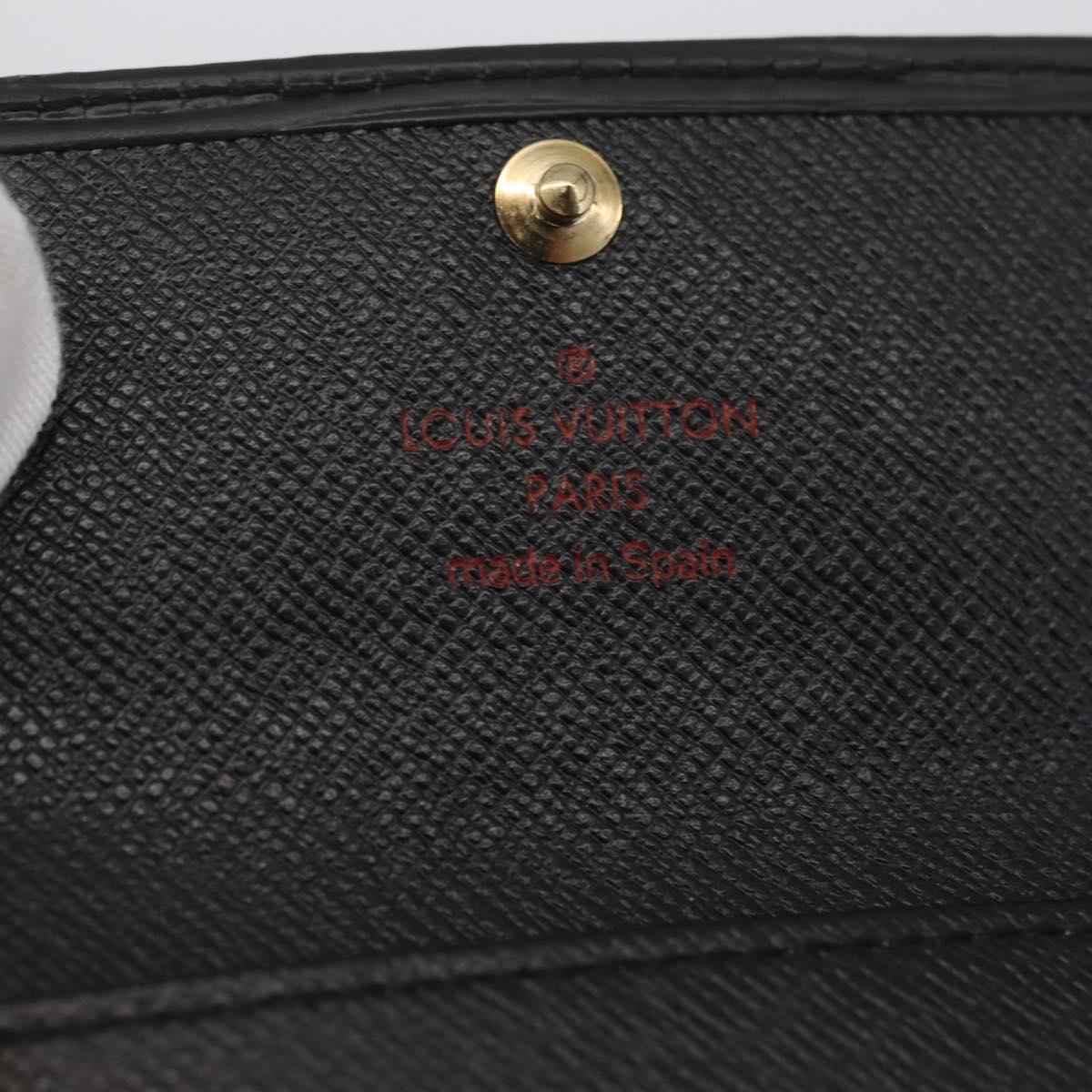 LOUIS VUITTON Epi Multicles 4 Key Case Black M63822 LV Auth ki6617