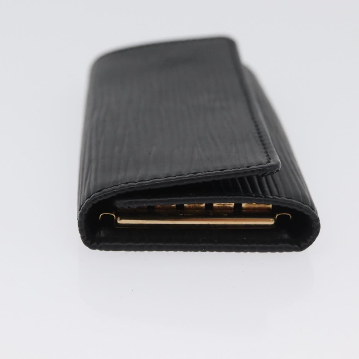 LOUIS VUITTON Epi Multicles 4 Key Case Black M63822 LV Auth ki6617