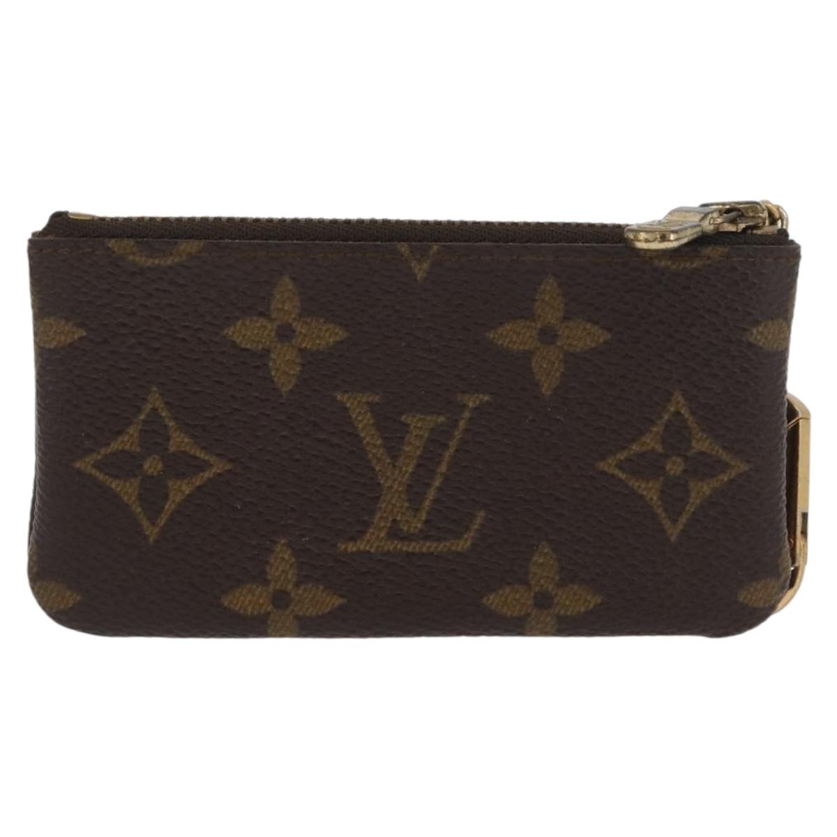 LOUIS VUITTON Monogram Pochette Cles Coin Purse M62650 LV Auth ki6620