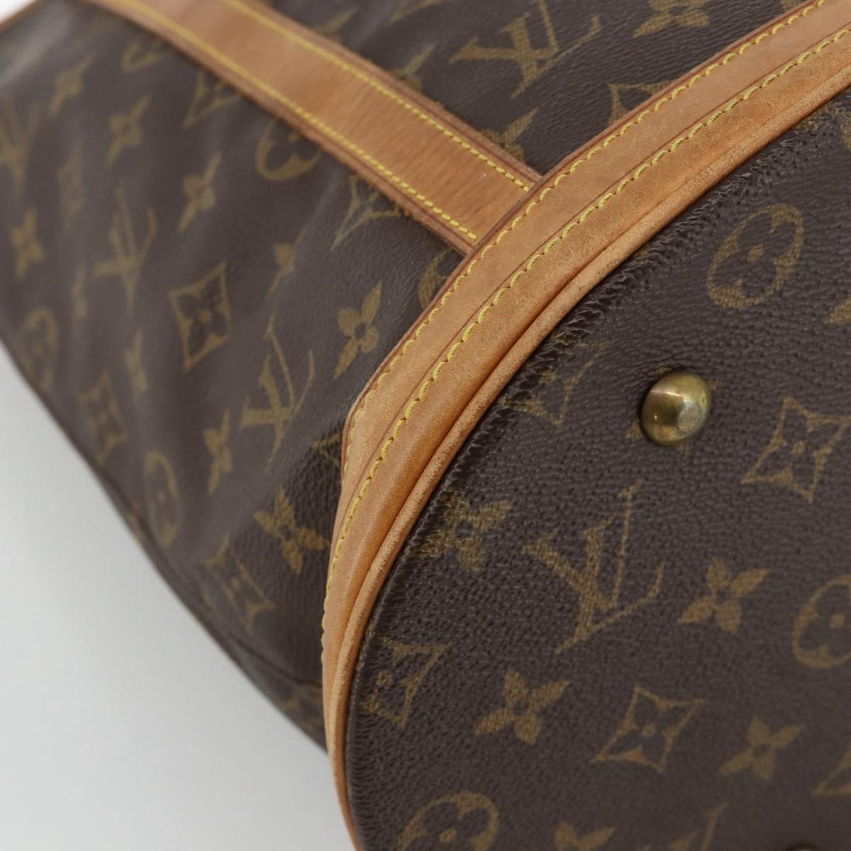 LOUIS VUITTON Monogram Bucket GM Shoulder Bag M42236 LV Auth ki6621