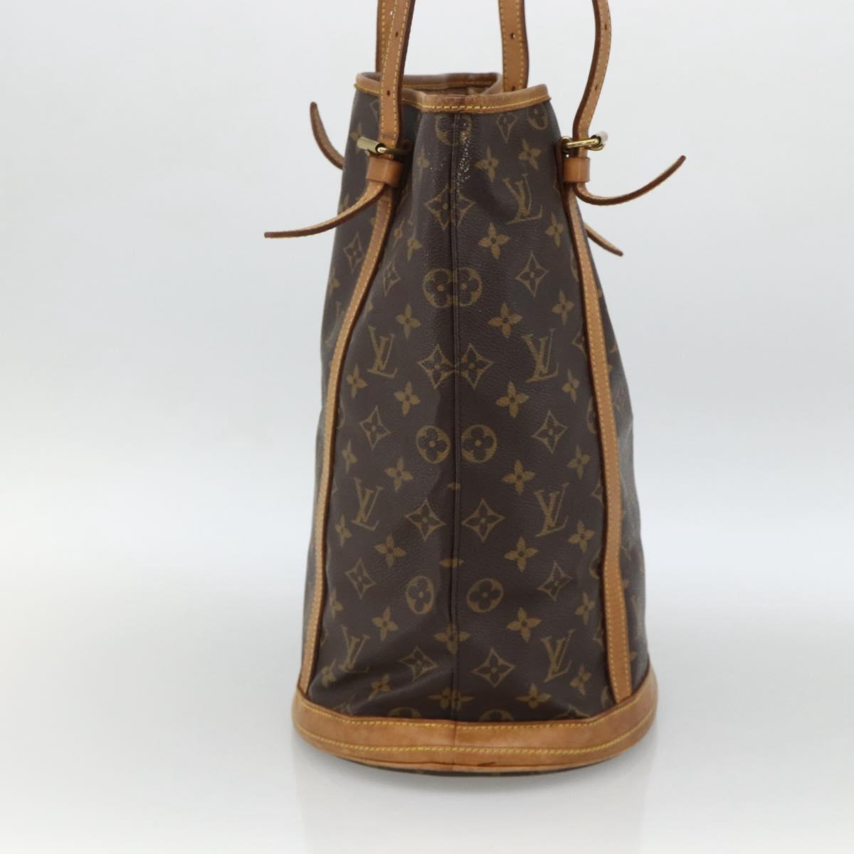LOUIS VUITTON Monogram Bucket GM Shoulder Bag M42236 LV Auth ki6621
