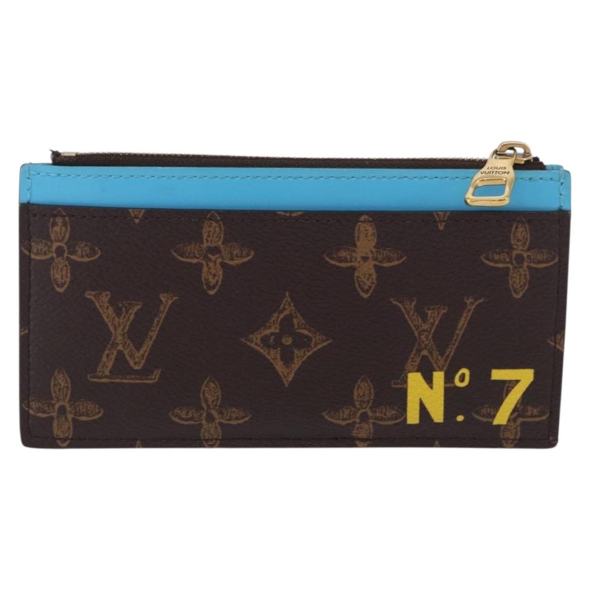 LOUIS VUITTON Virgil Abloh No. 7 Coin Card Holder Card Case M81256 Auth ki6622V