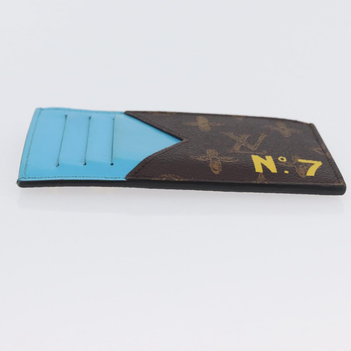 LOUIS VUITTON Virgil Abloh No. 7 Coin Card Holder Card Case M81256 Auth ki6622V