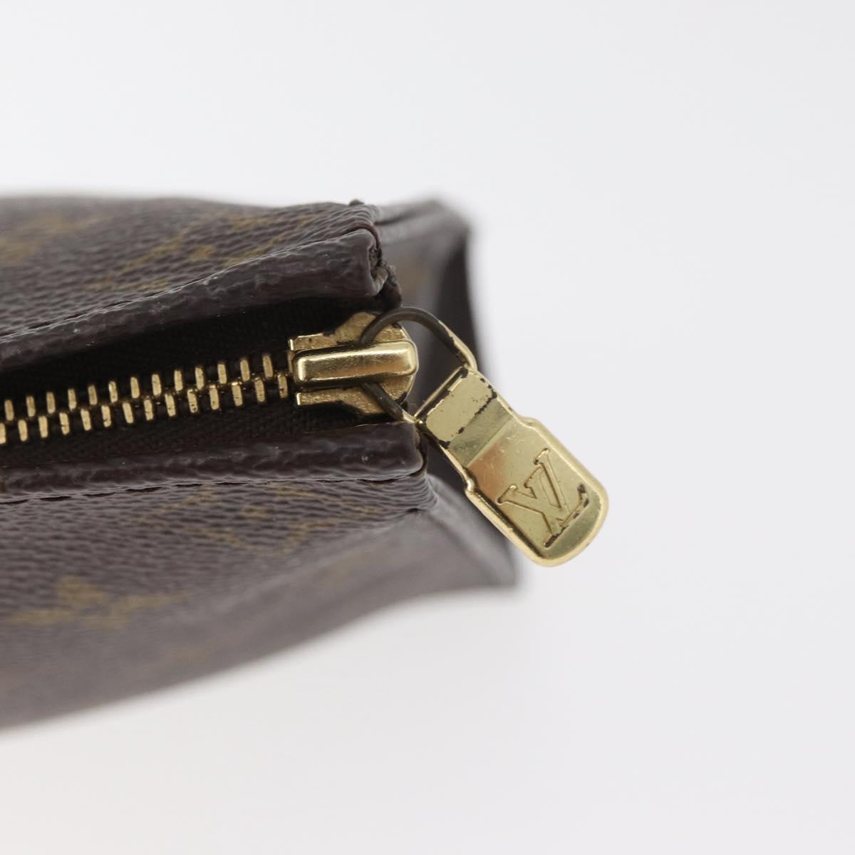 LOUIS VUITTON Monogram Poche Toilette 19 Pouch M47544 LV Auth ki6623