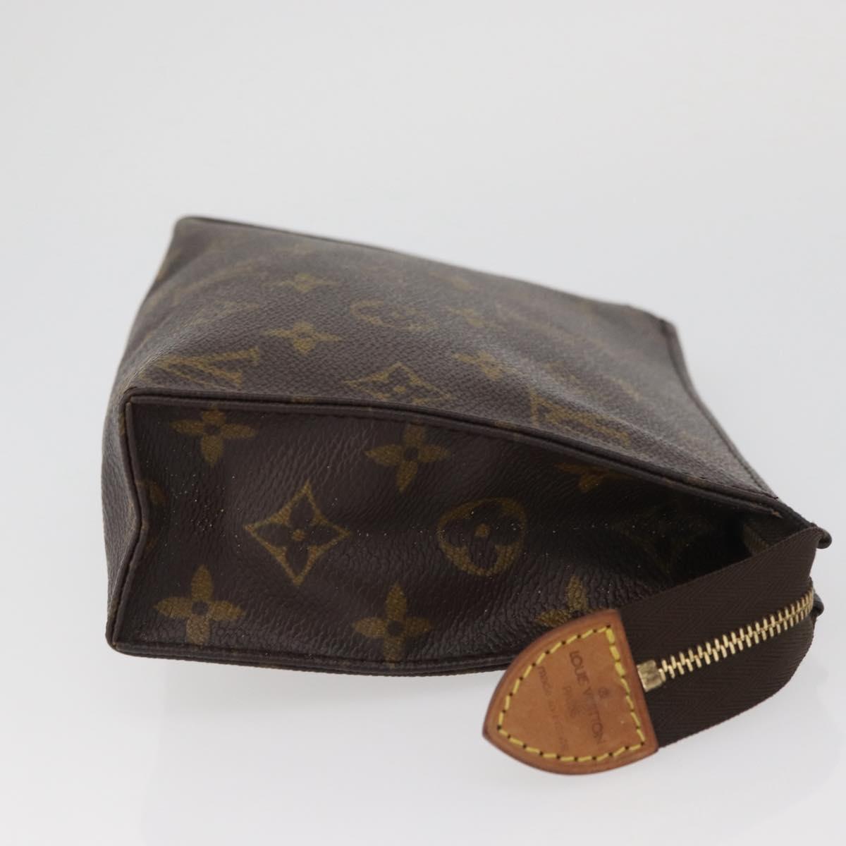 LOUIS VUITTON Monogram Poche Toilette 19 Pouch M47544 LV Auth ki6623