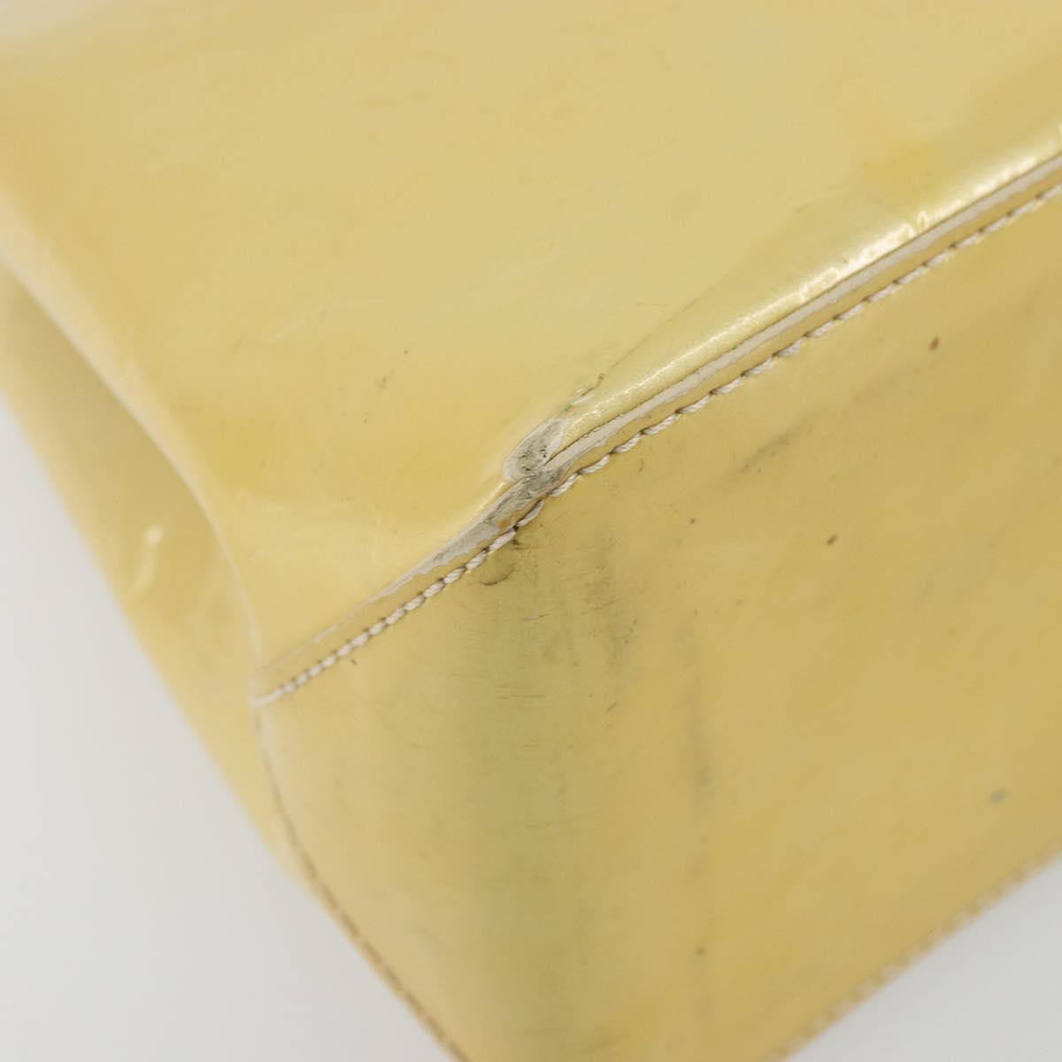 LOUIS VUITTON Monogram Vernis Reade PM Hand Bag Perle M91336 LV Auth ki6635