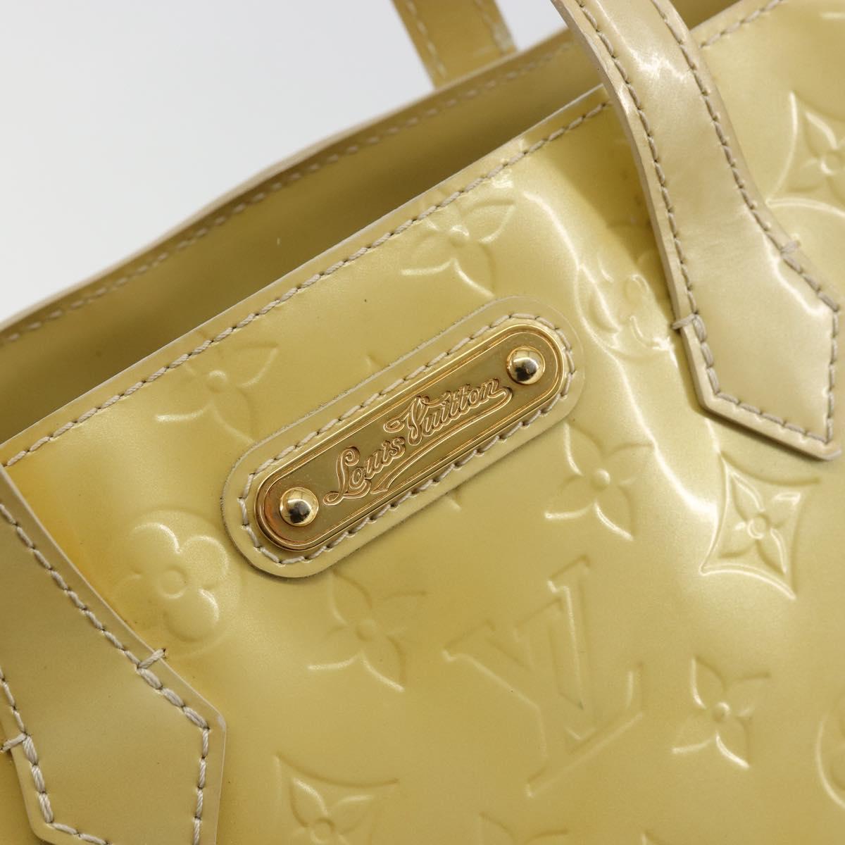 LOUIS VUITTON Monogram Vernis Reade PM Hand Bag Perle M91336 LV Auth ki6635