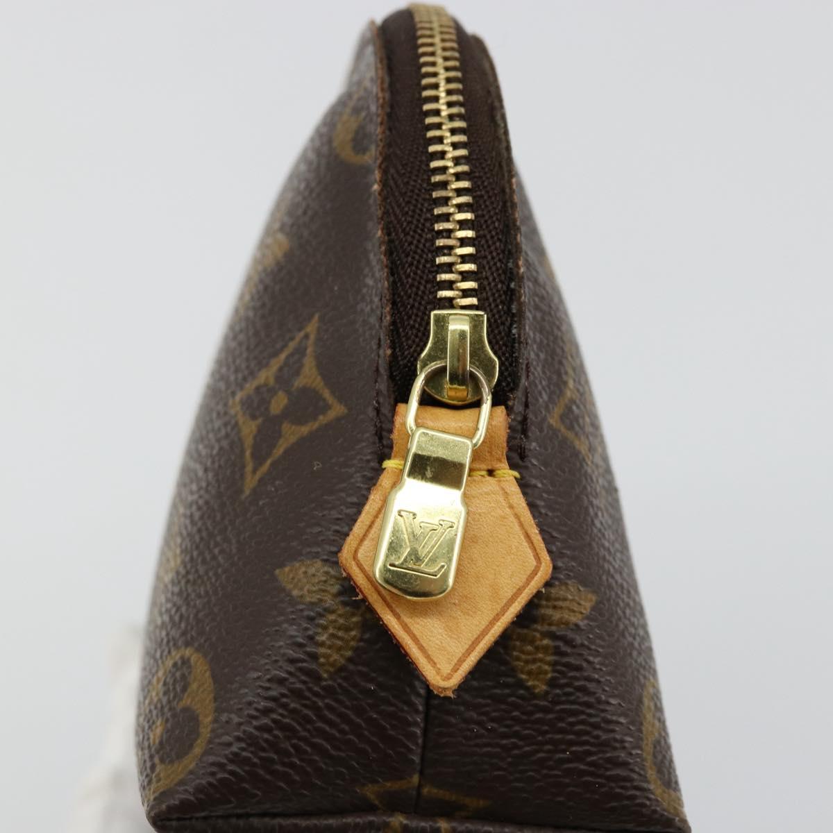 LOUIS VUITTON Monogram Pochette Cosmetic PM Pouch M43998 LV Auth ki6636