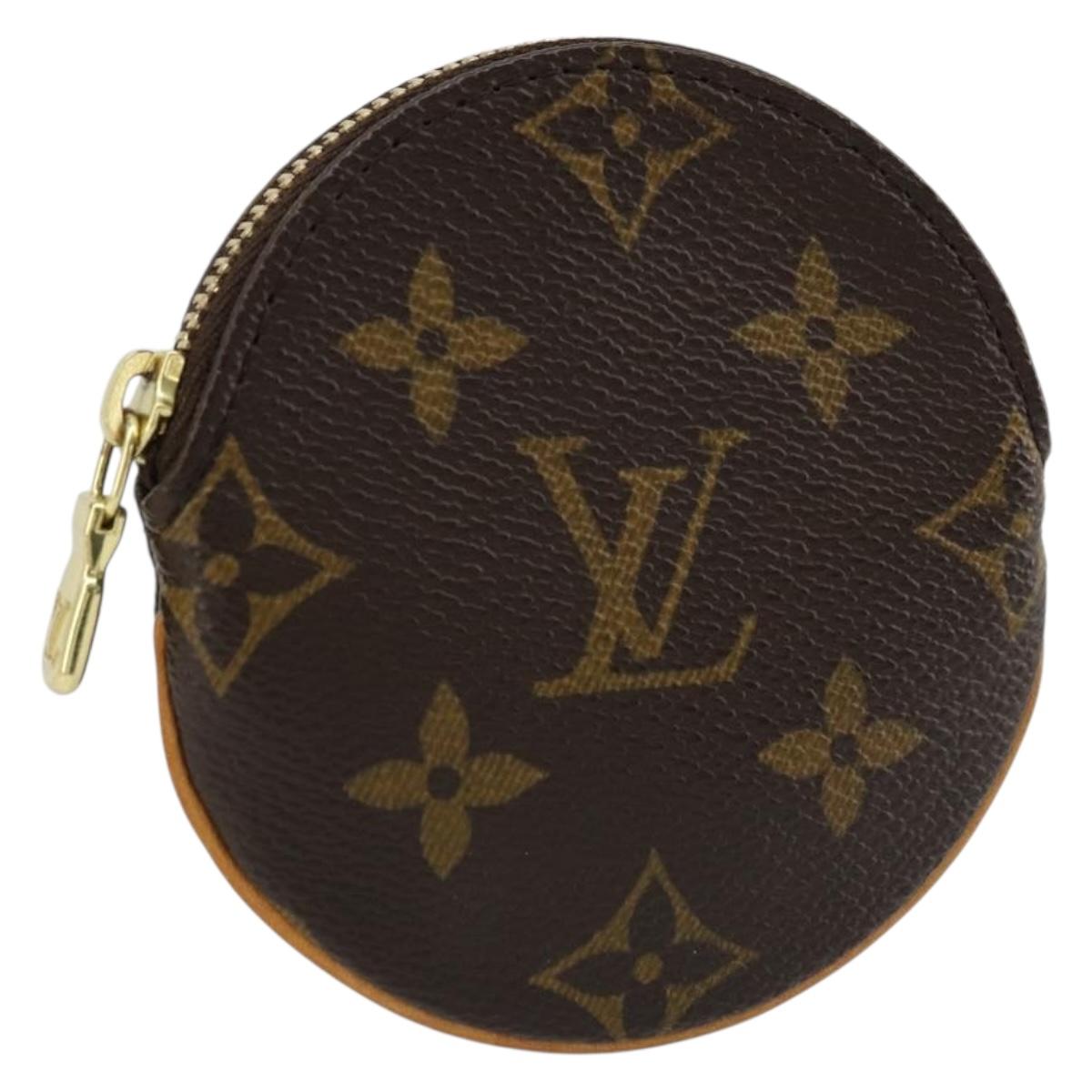 LOUIS VUITTON Monogram Porte Monnaie Round Coin Purse M61926 LV Auth ki6638V