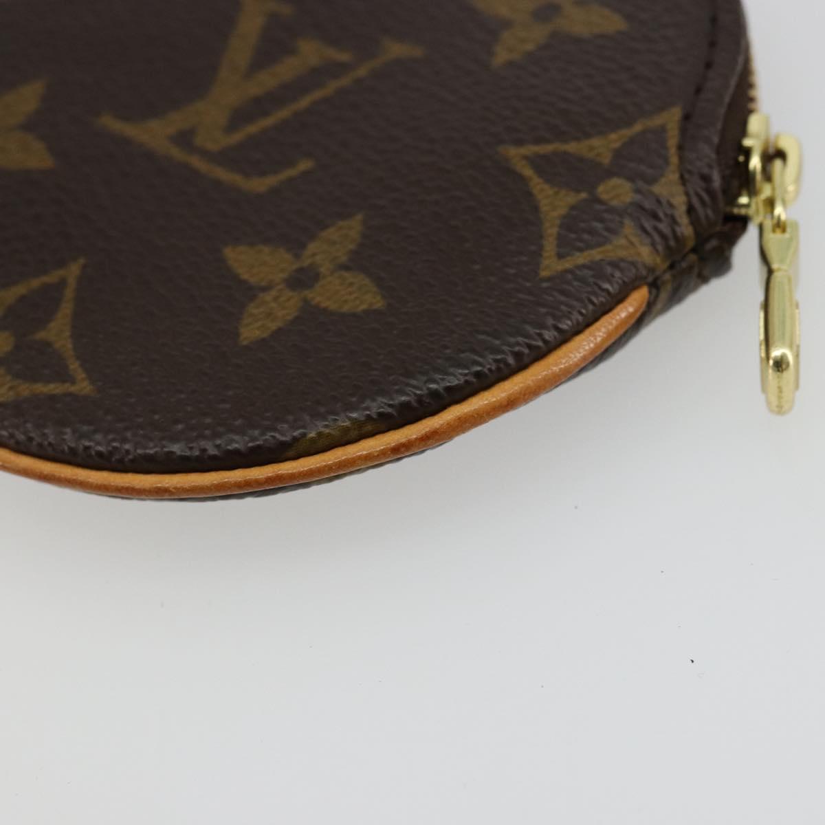 LOUIS VUITTON Monogram Porte Monnaie Round Coin Purse M61926 LV Auth ki6638V