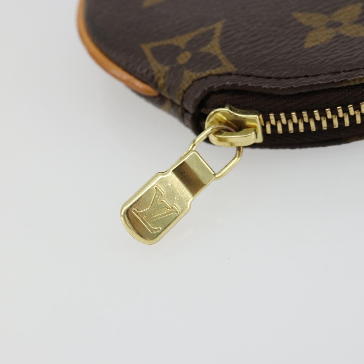 LOUIS VUITTON Monogram Porte Monnaie Round Coin Purse M61926 LV Auth ki6638V