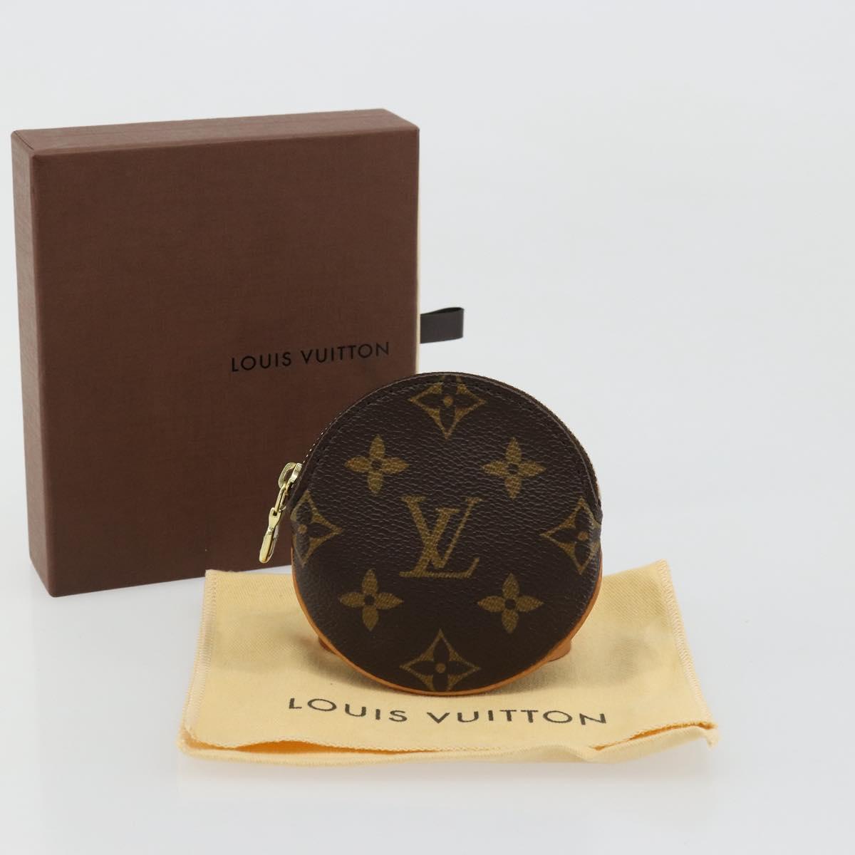 LOUIS VUITTON Monogram Porte Monnaie Round Coin Purse M61926 LV Auth ki6638V