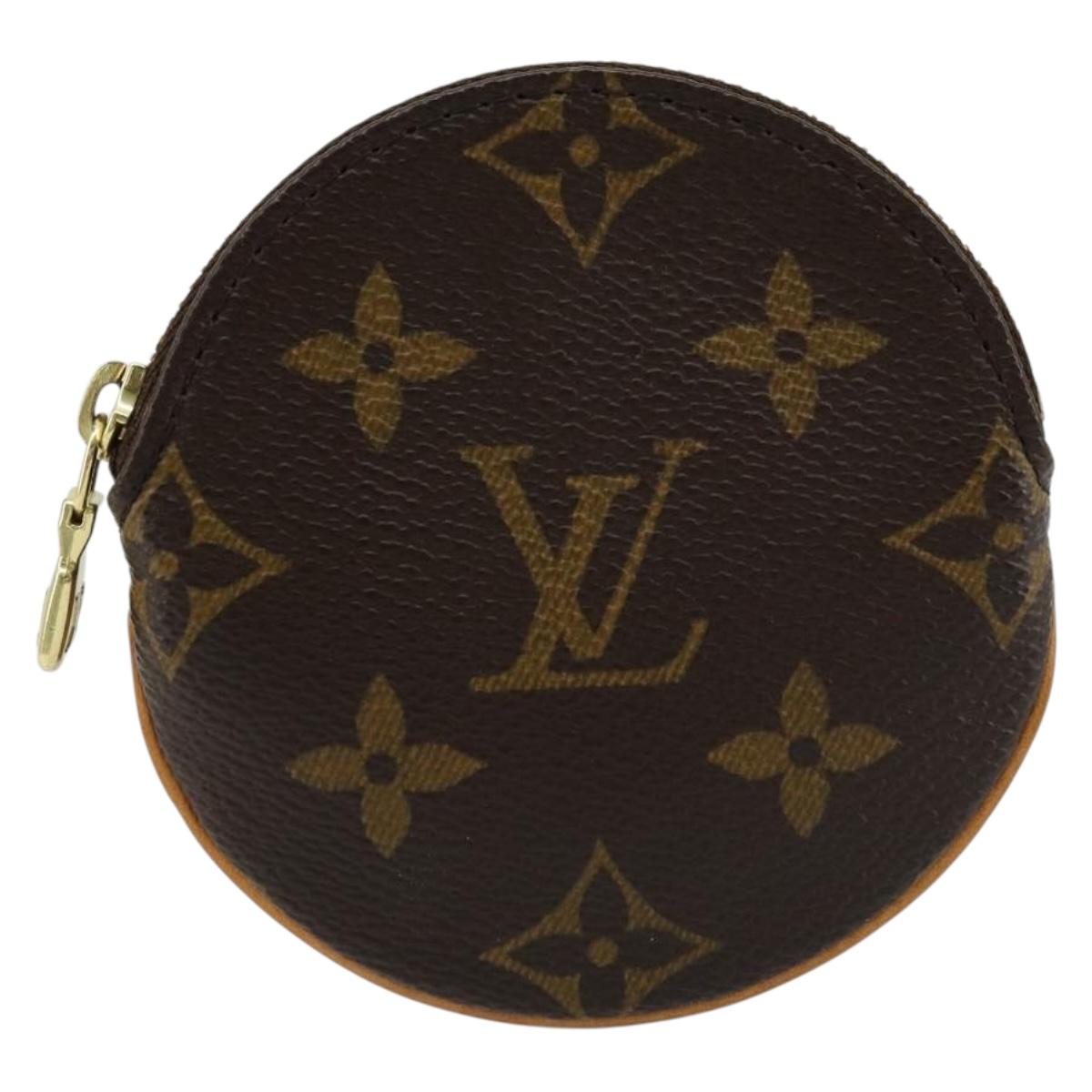 LOUIS VUITTON Monogram Porte Monnaie Round Coin Purse M61926 LV Auth ki6638V