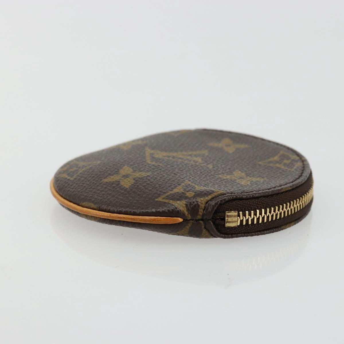 LOUIS VUITTON Monogram Porte Monnaie Round Coin Purse M61926 LV Auth ki6638V