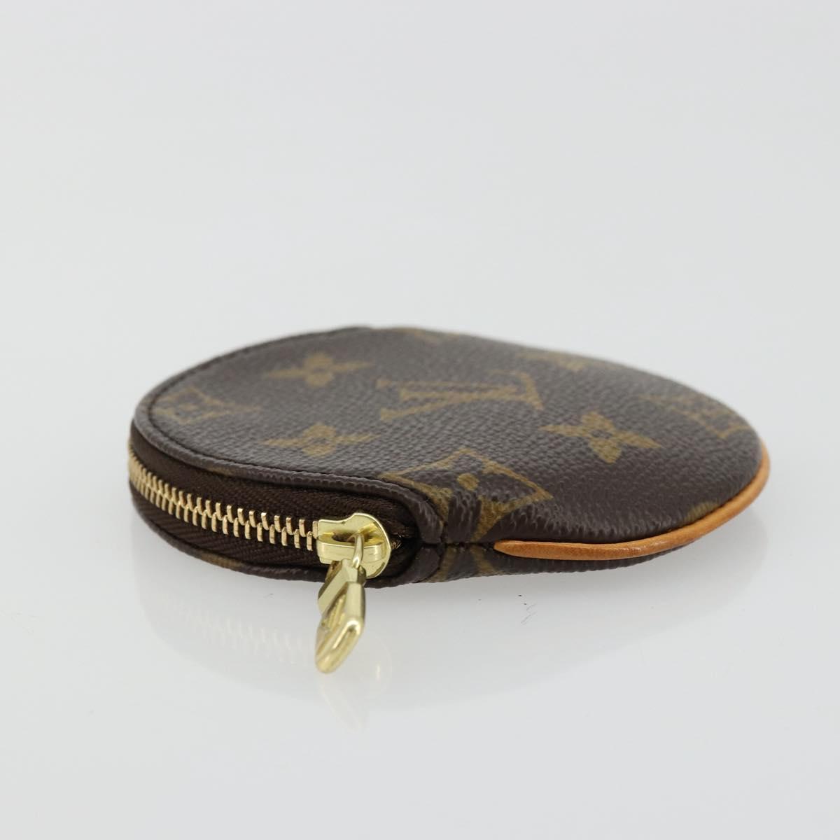 LOUIS VUITTON Monogram Porte Monnaie Round Coin Purse M61926 LV Auth ki6638V