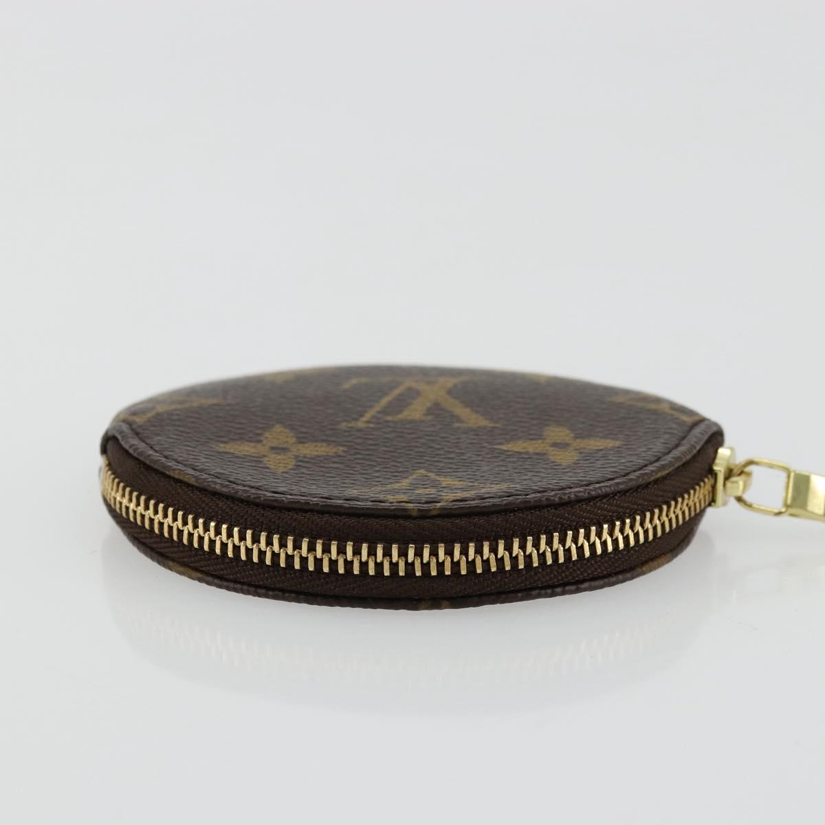 LOUIS VUITTON Monogram Porte Monnaie Round Coin Purse M61926 LV Auth ki6638V