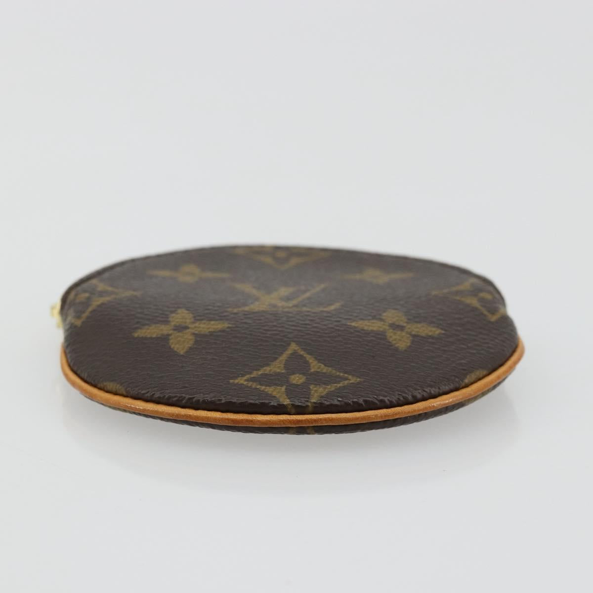 LOUIS VUITTON Monogram Porte Monnaie Round Coin Purse M61926 LV Auth ki6638V