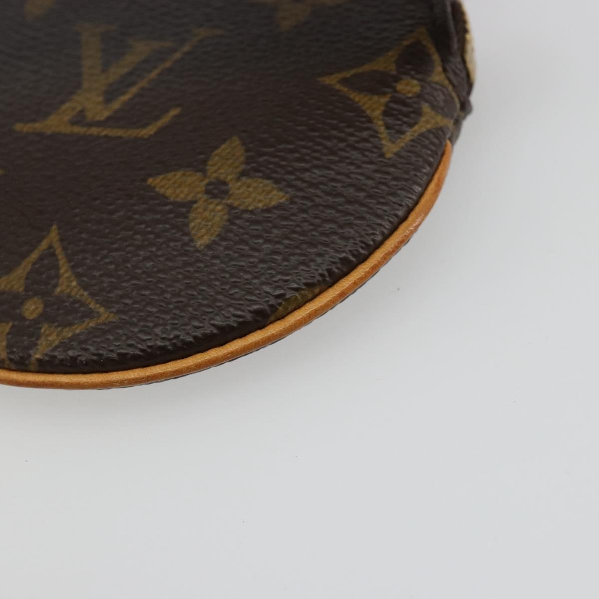 LOUIS VUITTON Monogram Porte Monnaie Round Coin Purse M61926 LV Auth ki6638V